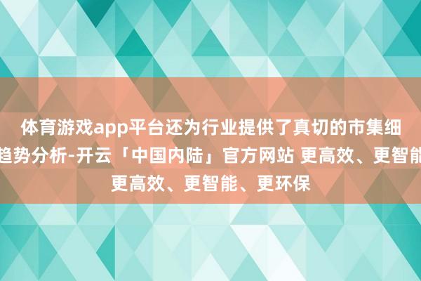 体育游戏app平台还为行业提供了真切的市集细察与本事趋势分析-开云「中国内陆」官方网站 更高效、更智能、更环保