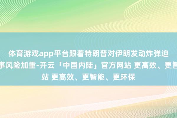 体育游戏app平台跟着特朗普对伊朗发动炸弹迫切后地缘政事风险加重-开云「中国内陆」官方网站 更高效、更智能、更环保