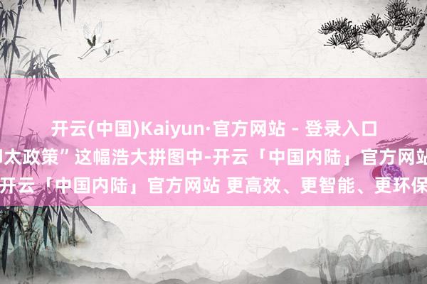 开云(中国)Kaiyun·官方网站 - 登录入口在好意思国用心构筑的“印太政策”这幅浩大拼图中-开云「中国内陆」官方网站 更高效、更智能、更环保